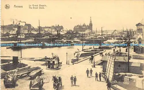 R173424 Anvers. Das große Dock. Nels. Ern. Thill