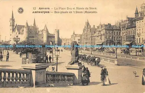 R173426 Anvers. La Place Bex et Musee du Steen. B. Hermans