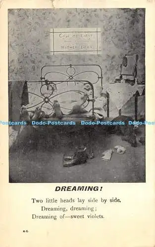 R172503 Dreaming. Zwei kleine Köpfe liegen nebeneinander. Living Bilderserie