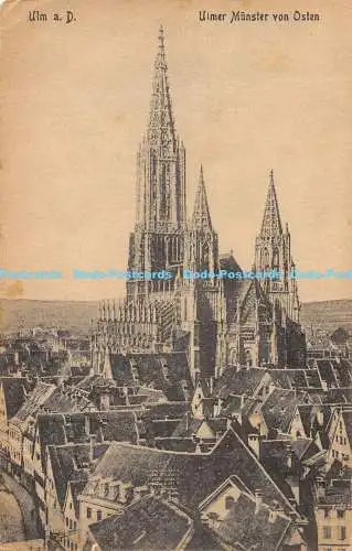 R171845 Ulm a. D. Ulmer Münster von Osten. F. H. 1919