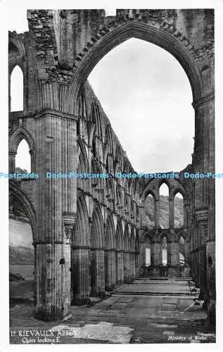 R171848 17. Abtei Rievaulx. Ruhig aussehendes E. Ministry of Works. Krone