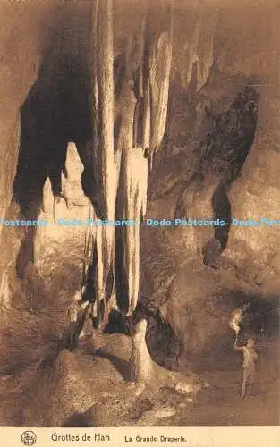 R172547 Grottes de Han. La Grande Draperie. Nels. Nr. 17. S.A. des Grottes de H