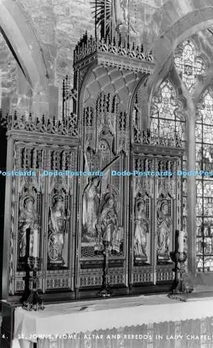 R171884 4. St. Johns. Frome. Altar und Reredos in der Marienkapelle. RP. G. Russell