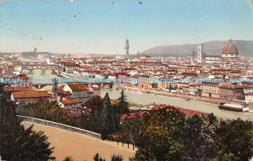 R173488 Firenze. Panorama dal Piazzale Michelangelo. 1913