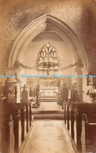 R171924 Kirche. Innenraum. Alte Fotografie. Postkarte