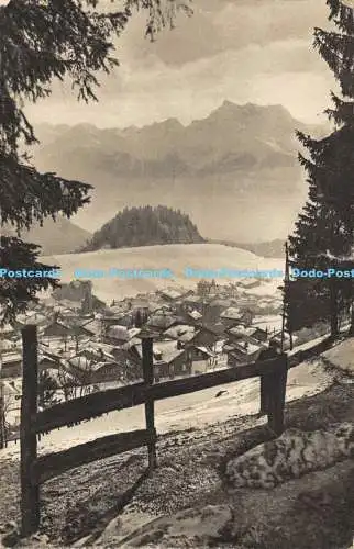 R172644 Le village de Leysin vue densemble