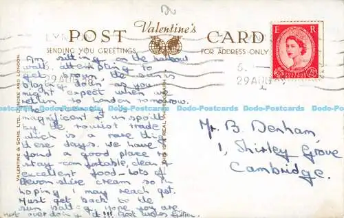 R173578 Lynmouth von Tors Hotel. Valentinstag. RP. 1958