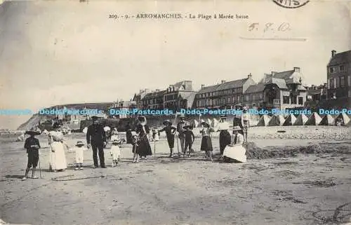 R173616 Arromanches. Le Plage a Maree basse. 1910