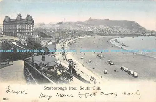 R173625 Scarborough von South Cliff. 1904