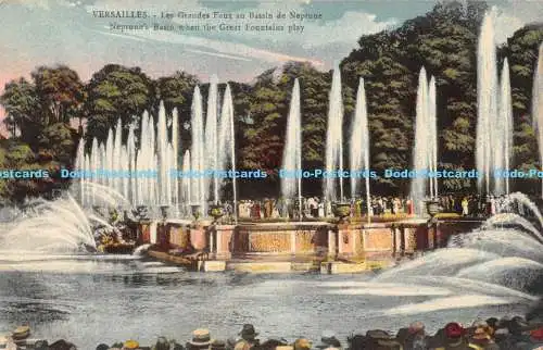 R174304 Versailles. Les Grandes Eaux au Bassin de Neptune. Neptunbecken wenn t