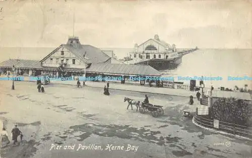 R172863 Pier und Pavillon. Herne Bay. Valentines Serie. 1916