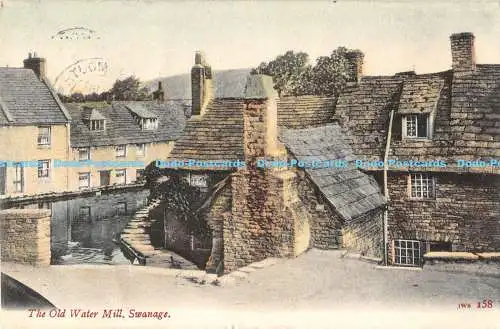 R172929 Die alte Wassermühle. Swanage. J.W.S. 158. 1906