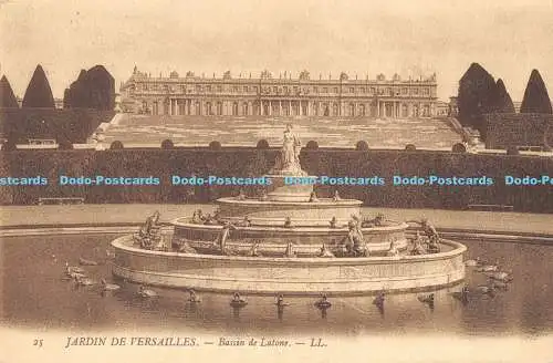 R174425 Jardin de Versailles. Bassin de Latone. LL. 1906