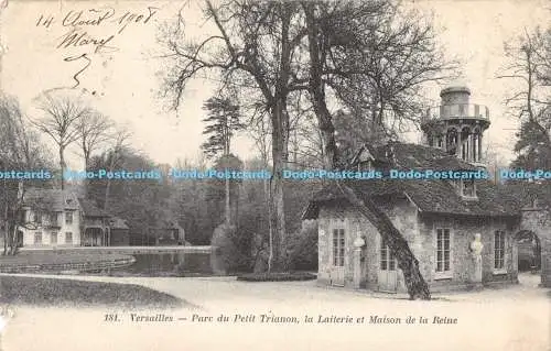 R174440 Versailles. Parc du Petit Trianon la Laiterie et Maison de la Reine. Bou