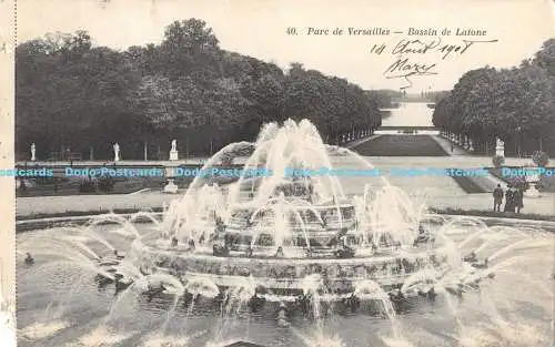 R174441 Parc de Versailles. Bassin de Latone. Bourdier et Faucheux. 1908