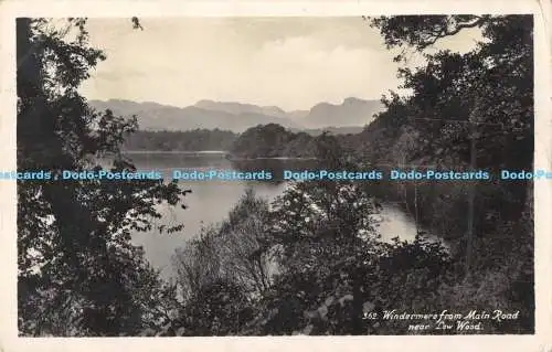 R173964 362. Windermere von Main Road. Nahezu niedriges Holz. Abraham. RP. 1937