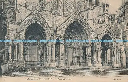 R175208 Cathedrale de Chartres. Portail Nord. ND. Nr 9