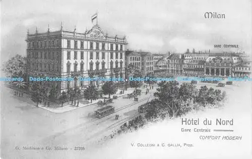 R175335 Milan. Gare Centrale. Hotel du Nord. Gare Centrale. Komfort modern. V.C