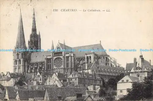 R176360 Chartres. La Cathedrale. LL. Levy Fils. 1927