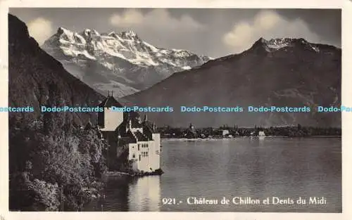 R175431 921. Chateau de Chillon et Dents du Midi