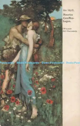 R177249 Eine Idylle. Maurice Greiffenhagen. Walker Art Gallery. Eyre und Spottiswoo