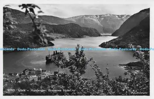 R176542 9757. Ulvik. Hardanger. Brakanes Hotel. Normann. Eneret Carl Normanns