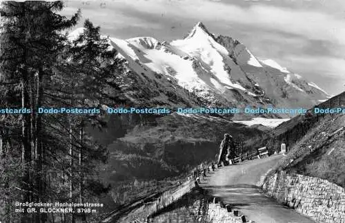 R177471 Grosglockner Hochalpenstraße mit Gr. Glockner. Alfred Grundler