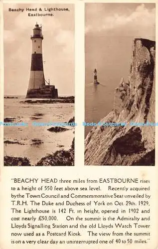 R178360 Beachy Head und Leuchtturm. Eastbourne. Der Wachturm