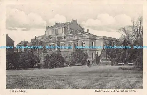 R178384 Düsseldorf. Stadttheater und Corneliusdenkmal