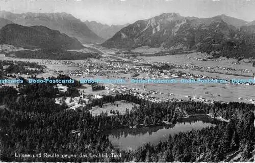 R177602 Urisee und Reutte gegen das Lechtal. Tirol. Monopol. K 23701. Schollhorn