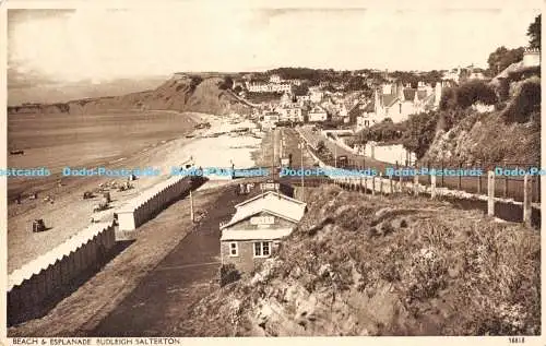 R175945 Beach and Esplanade. Budleigh Salterton