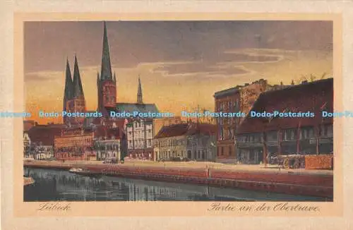 R176042 Lübeck. Partie an der Obertrave. Ludwig Moller