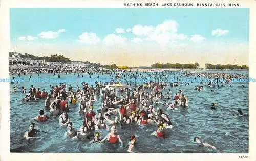 R177042 Badestrand. Lake Calhoun. Minneapolis. Minn. The Co Mo Company