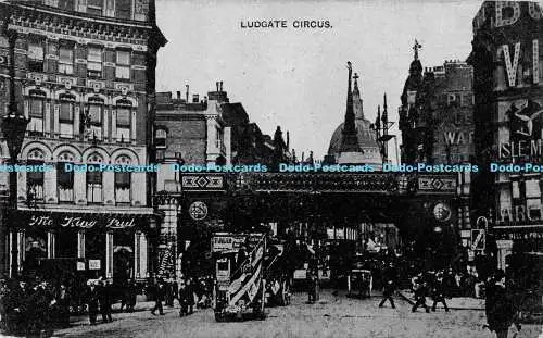 R177820 Ludgate Circus. Die Auto-Fotoserie. 1908