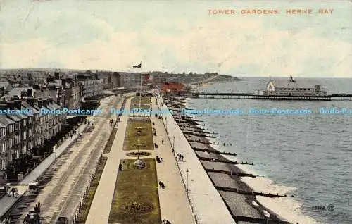 R177069 Tower Gardens. Herne Bay. Valentines Colourtone Serie. 1924