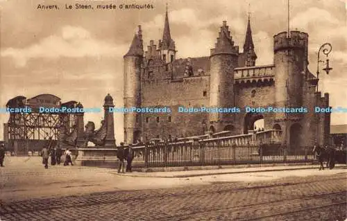 R178722 Anvers. Le Steen. Musee d Antiquites. Postkarte