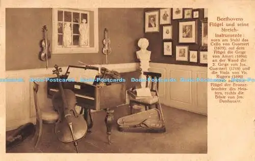 R177114 Beethovens Flügel und seine Streichinstrumente. PHotogravur