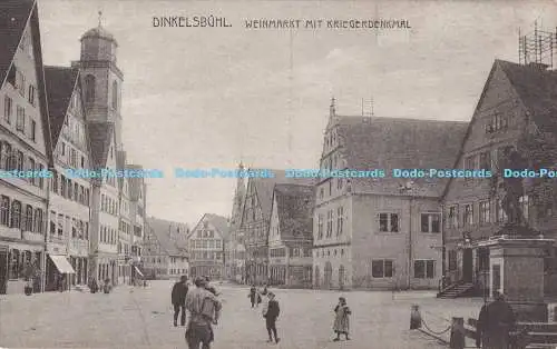 R179694 Dinkelsbühl. Weinmarkt mit Kriegerdenkmal. Metz