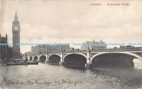 R178002 London. Westminster Bridge. Charles Martin. 1904