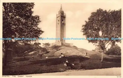R178191 Bristol. Der Cabot Tower. Photochrom