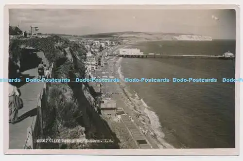 C000033 4666. Cliff Path und Bay. Sandown. I.W.RP. Nahe