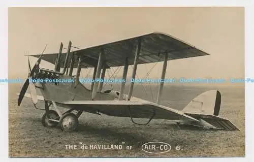 C000071 De Havilland oder Air Co. 6. 2.Serie. Airco 6. 2 Sitzer Traktor Doppeldecker