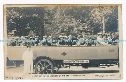 C000348 Motor Tours to Dartmoor by Grey Torpedo Cars. Pyne. Torquay. 1921