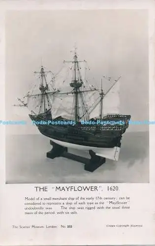 C000376 The Mayflower. Modell eines kleinen Handelsschiffes. RP