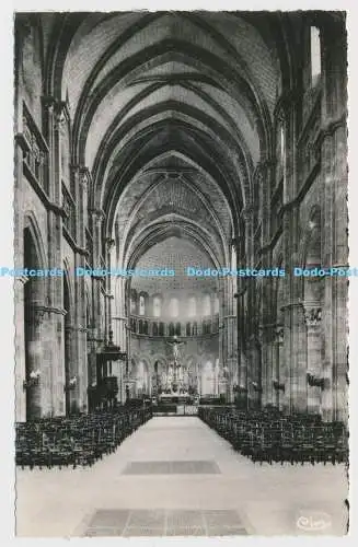 C002077 Langres. Die Marne. 7. Interieur de la Cathedrale St. Mammes. Nef Style