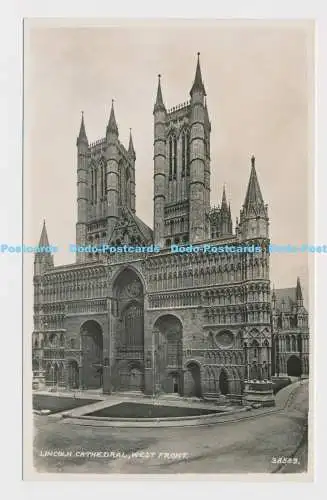 C001286 Lincoln Cathedral. Westfront. 38329. Harvey Barton. RP