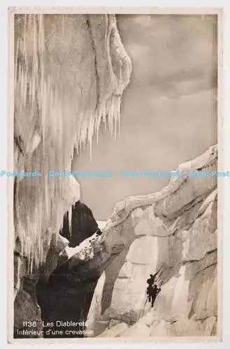 C001824 Les Diablerets. Interieur dune Crevasse. Otto Schmitt und Co