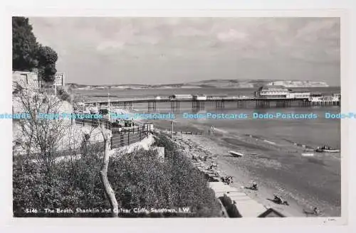 C001928 I. W. Sandown. Der Strand. Shanklin und Culver Cliffs. Nahe. RP. 1963