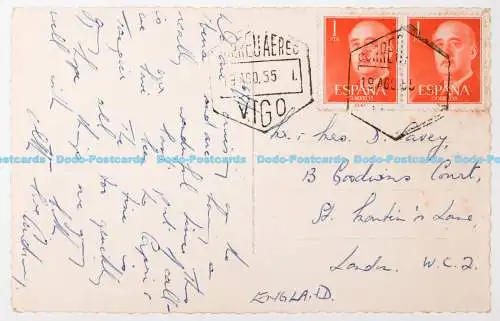 C001947 Vigo. Vista de Bouzas. Arribas. 1955