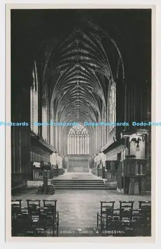 C002049 Paisley Abbey. Chor und Kreuzung. stecken. RP. McDougall